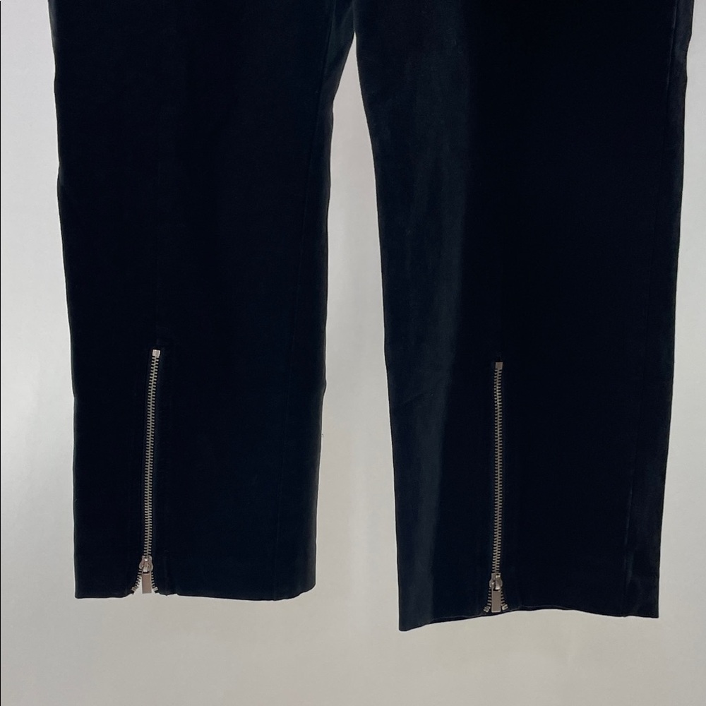 Derek Lam 10 Crosby x RTR Zipper Split Black Hem Pants, US 14 (Italian Size 50) - Picture 9 of 15